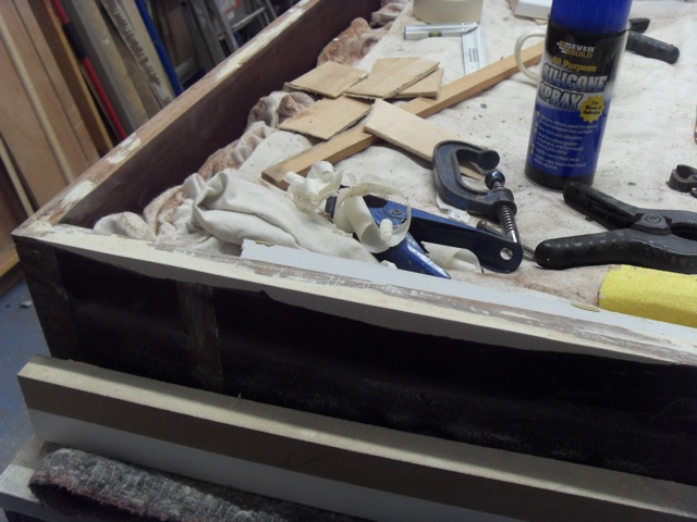 Making good damaged mahogany case