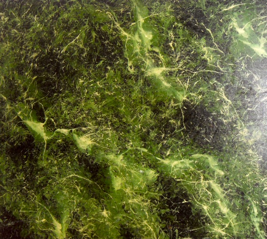 Vert de Mer Marbling Sample