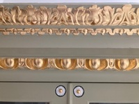 Painted and gilded cornice
