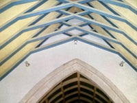 Repainted Church Rafters